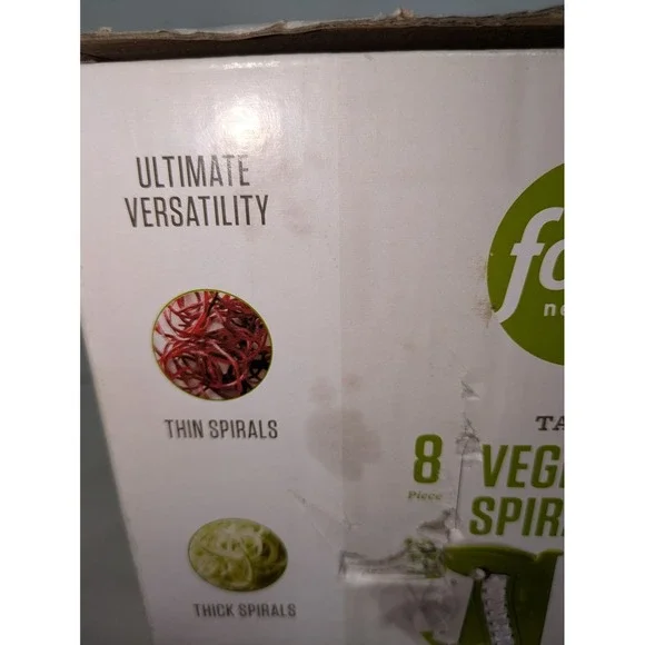 NIB Food‎ Network Vegetable Spiralizer 8-Piece Tabletop Kitchen Gadget Appliance - Picture 7 of 10